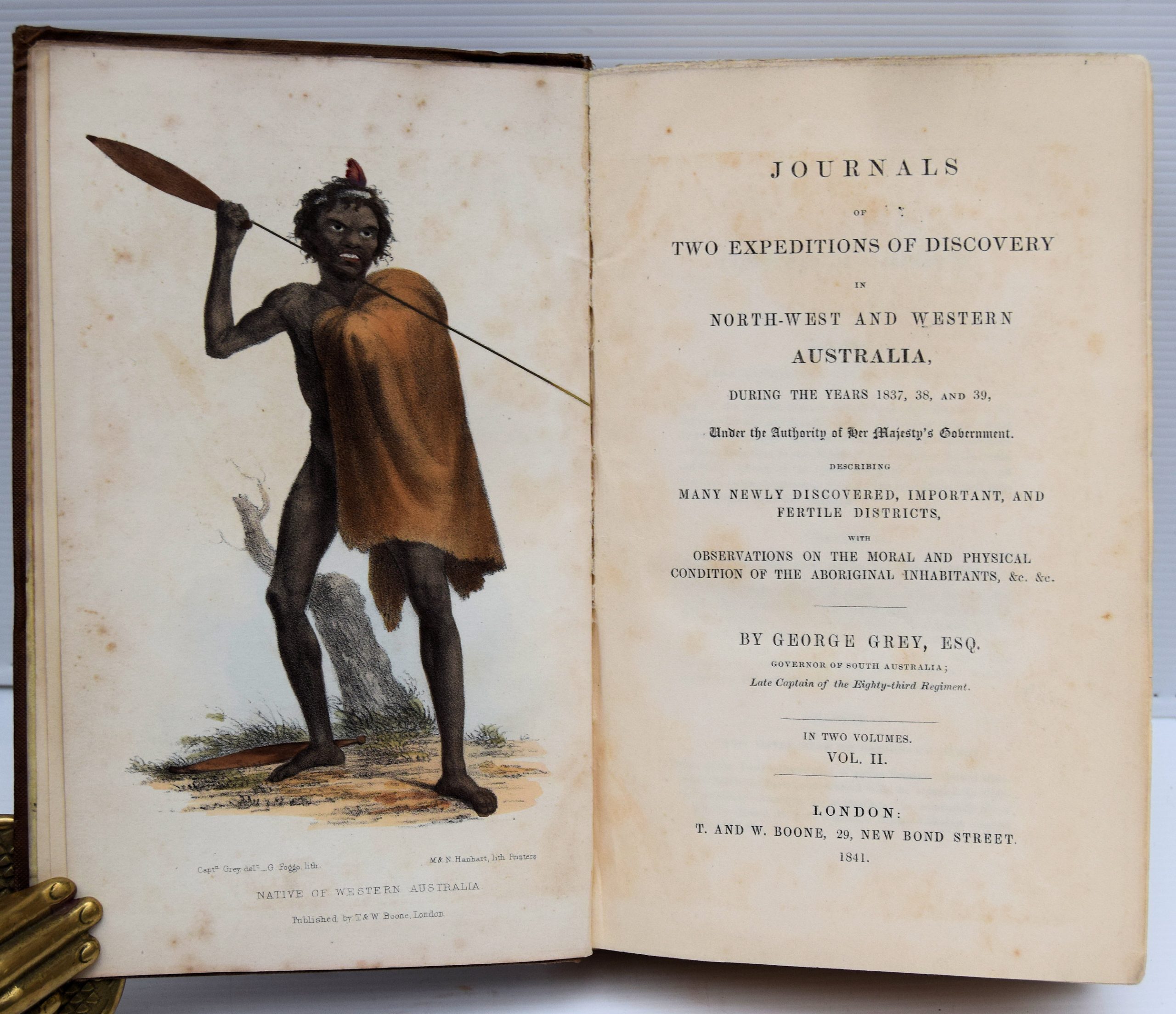 JOURNALS OF TWO EXPEDITIONS OF DISCOVERY IN NORTH-WEST AND WESTERN AUSTRALIA, DURING THE YEARS 1837,38, AND 39, - Image 2