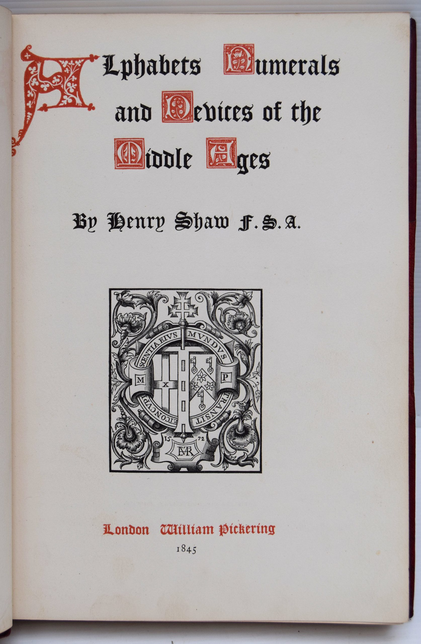 ALPHABETS NUMERALS AND DEVICES OF THE MIDDLE AGES. - Image 2
