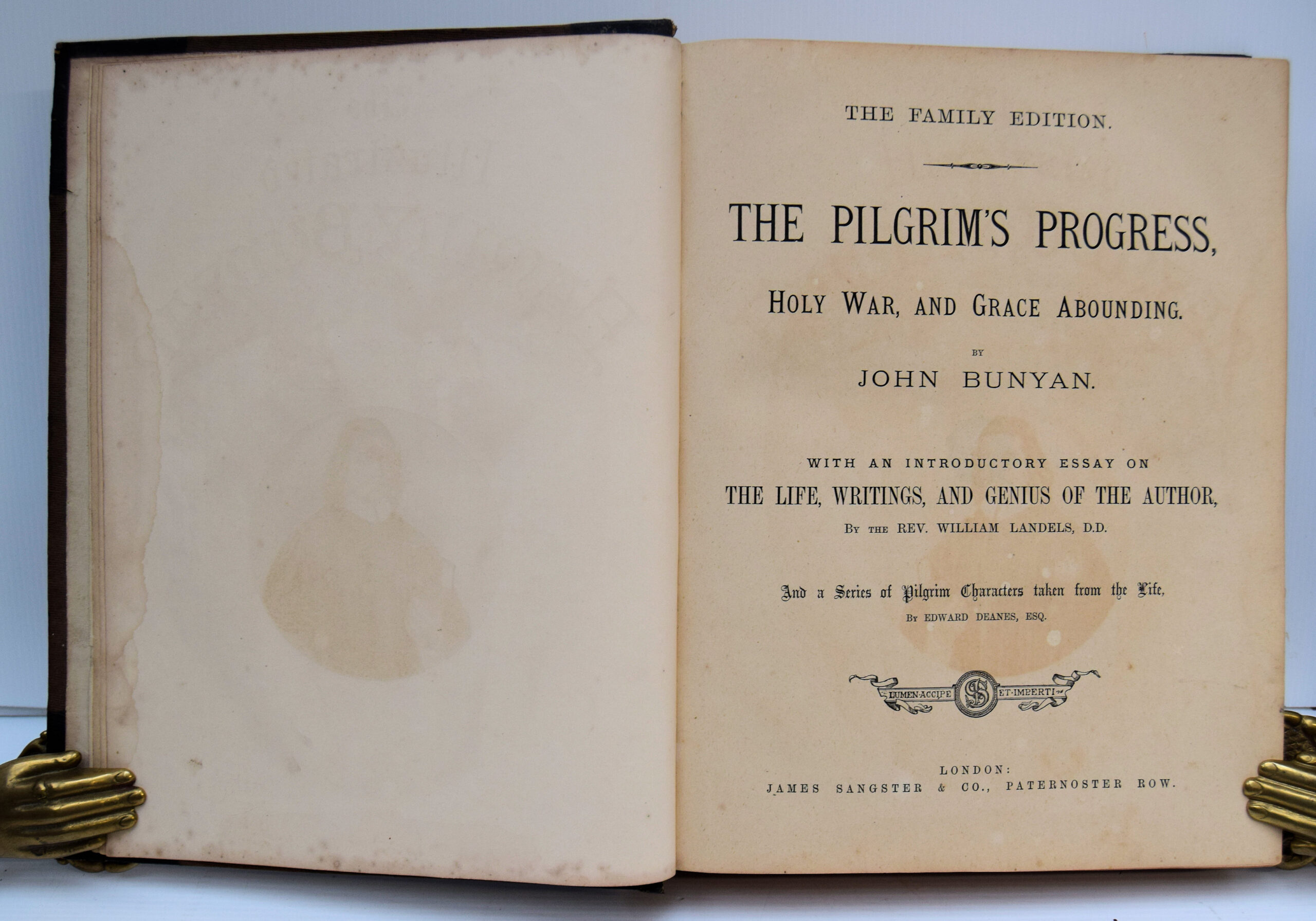 THE PILGRIM' S PROGRESS, HOLY WAR, AND GRACE ABOUNDING BY JOHN BUNYAN. THE FAMILY EDITION. - Image 2