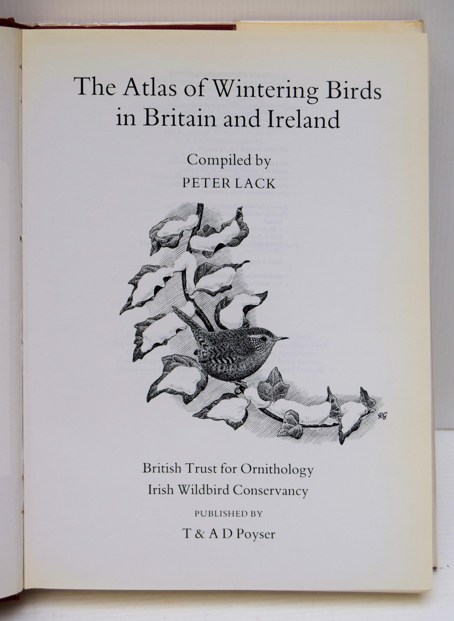 THE ATLAS OF WINTERING BIRDS IN BRITAIN AND IRELAND. - Image 2