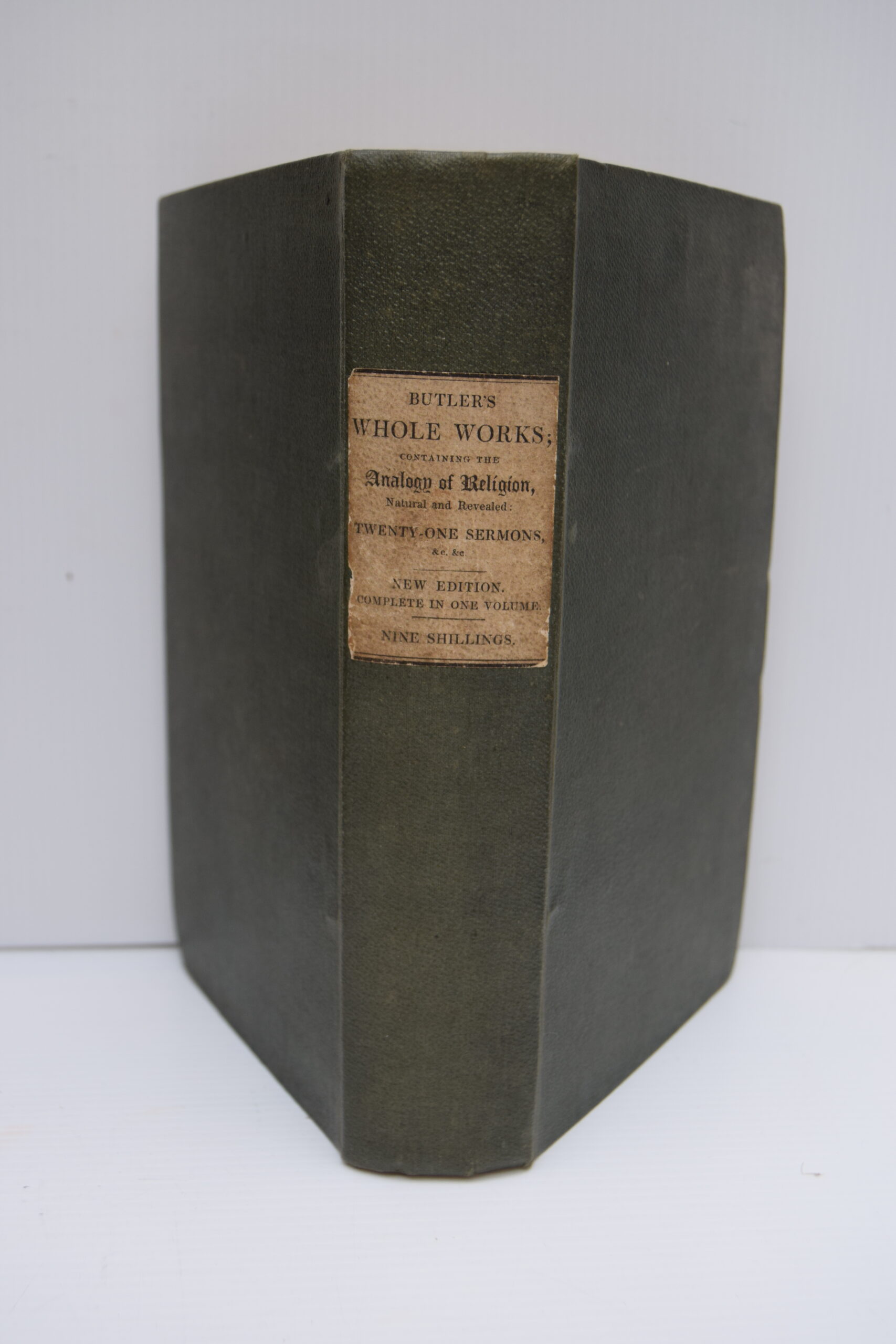 THE WHOLE WORKS OF JOSEPH BUTLER, LL.D. HALIFAX, SAMUEL, edited by.