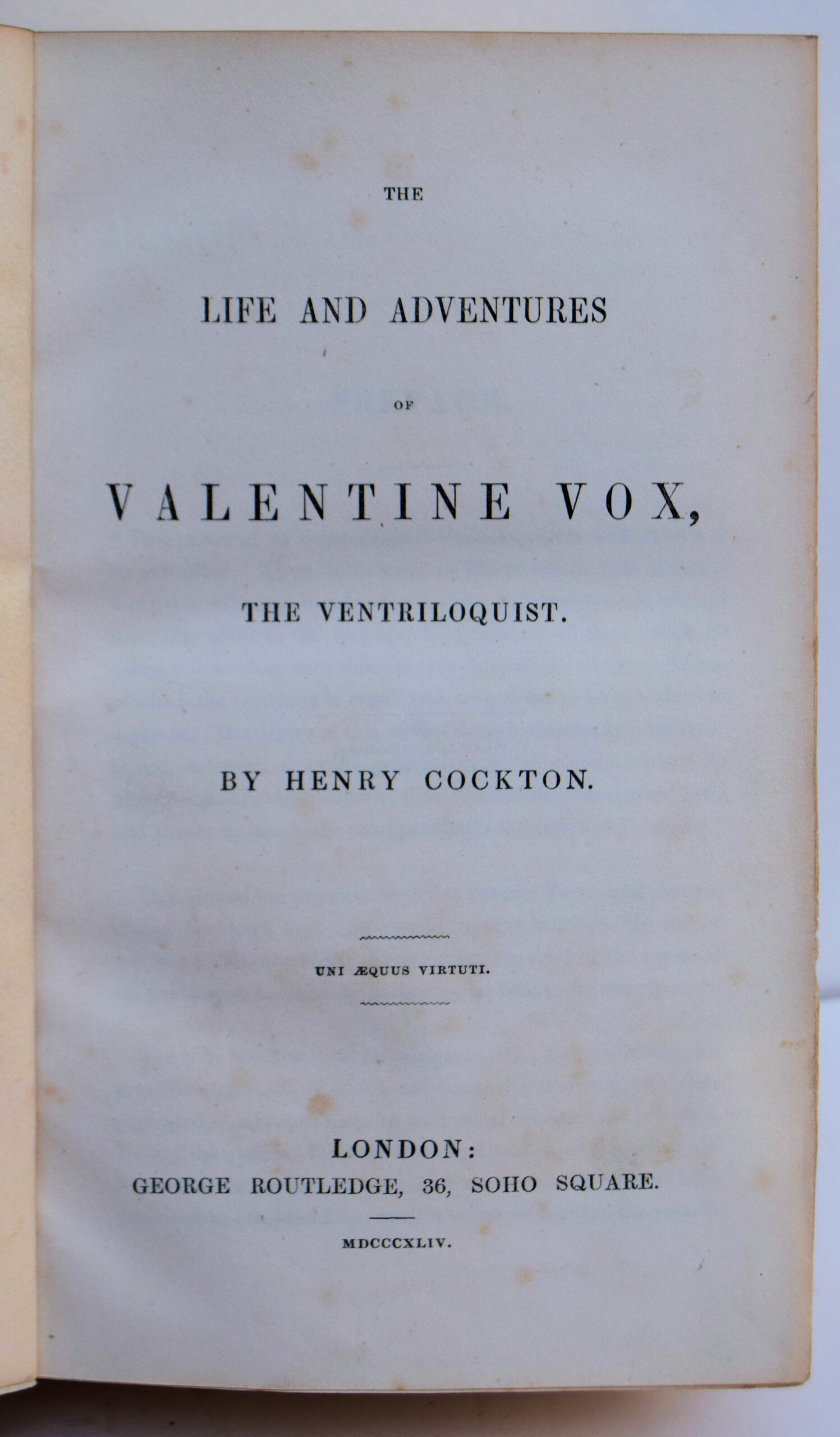 THE LIFE AND ADVENTURES OF VALENTINE FOX, THE VENTRILOQUIST. - Image 4