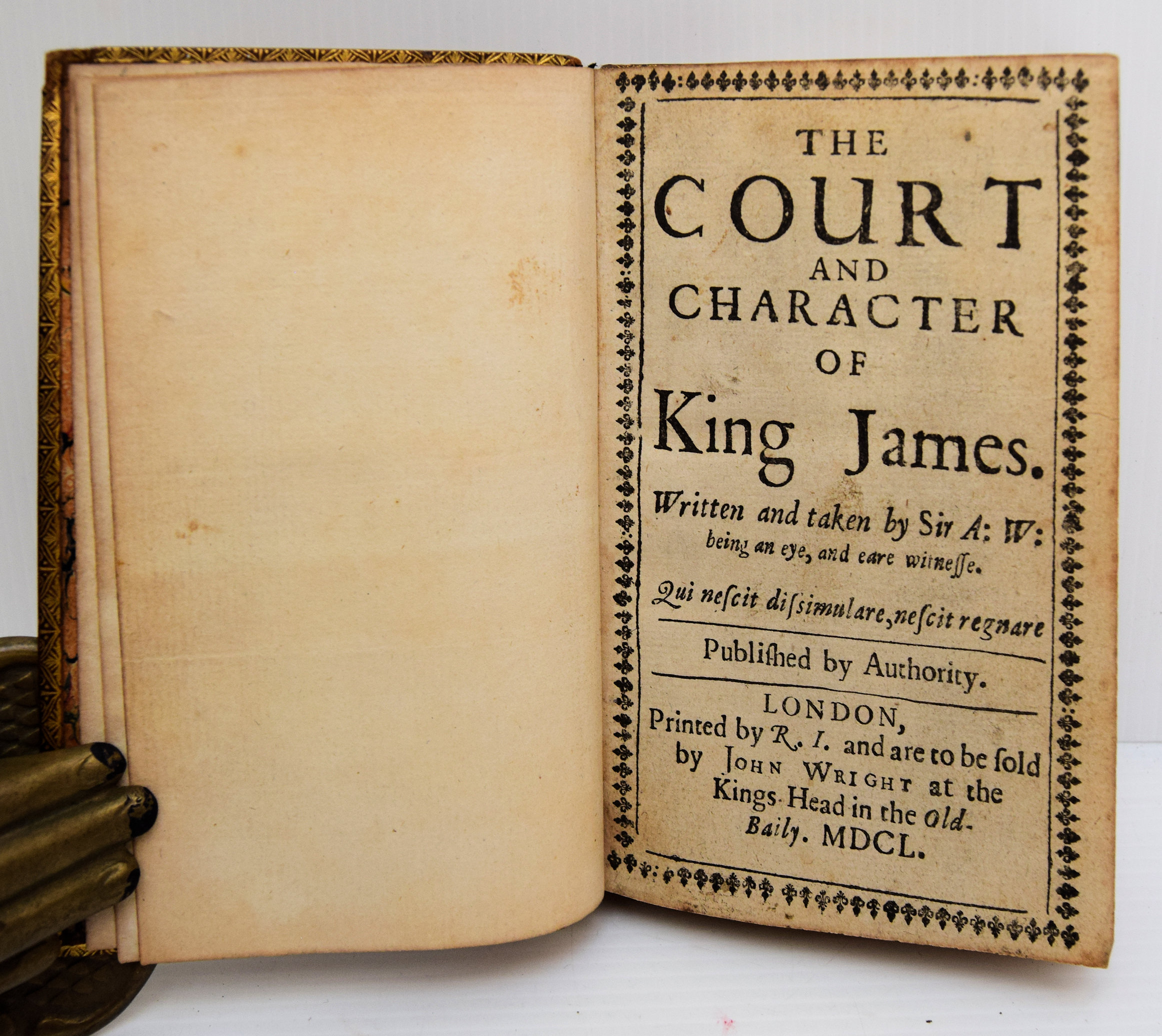 THE COURT AND CHARACTER OF KING JAMES.