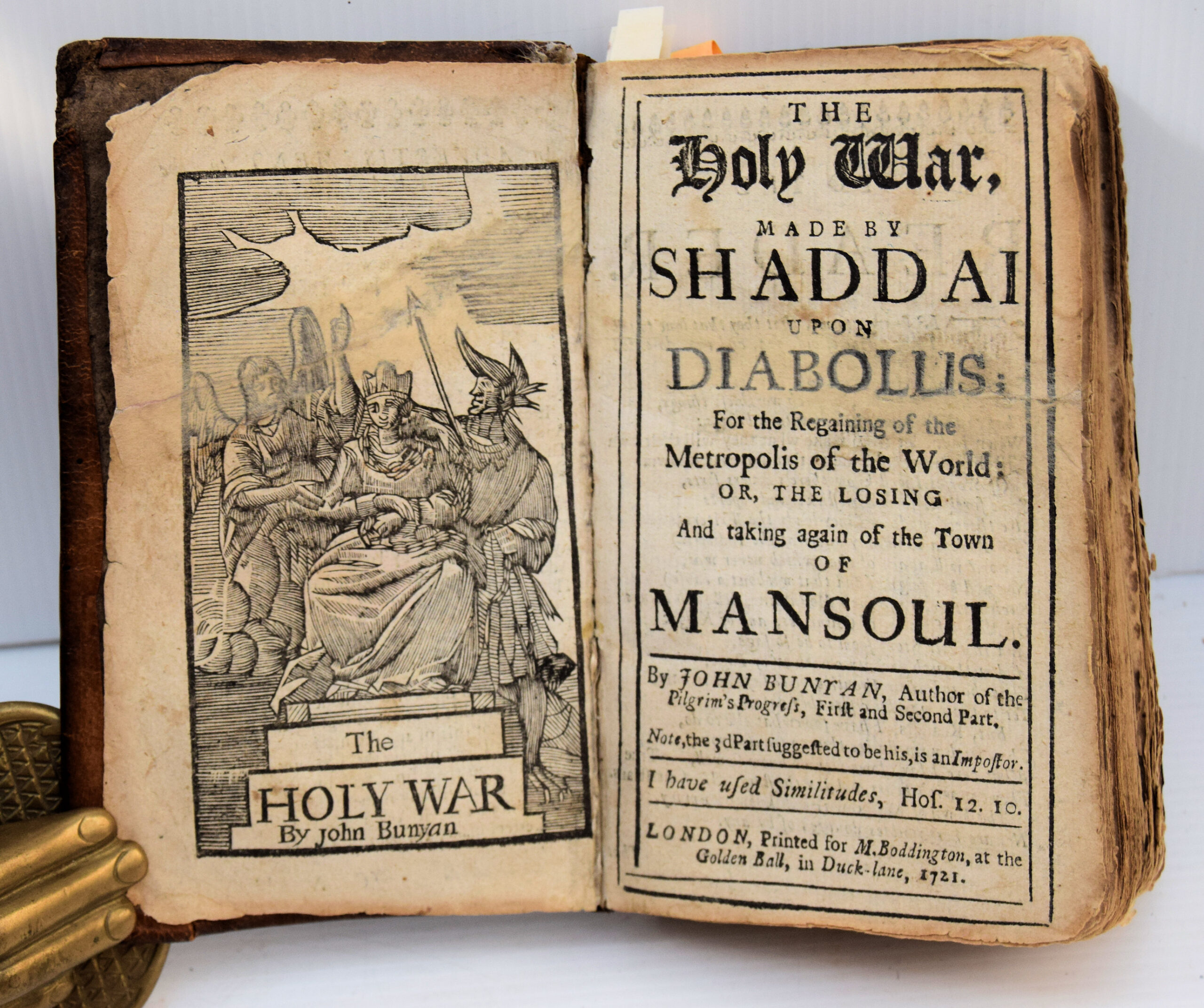THE HOLY WAR, MADE BY SHADDAI UPON DIABOLUS,FOR THE REGAINING OF THE METROPOLIS OF THE WORLD; OR, THE LOSING AND TAKING AGAIN OF THE TOWN OF MANSOUL.