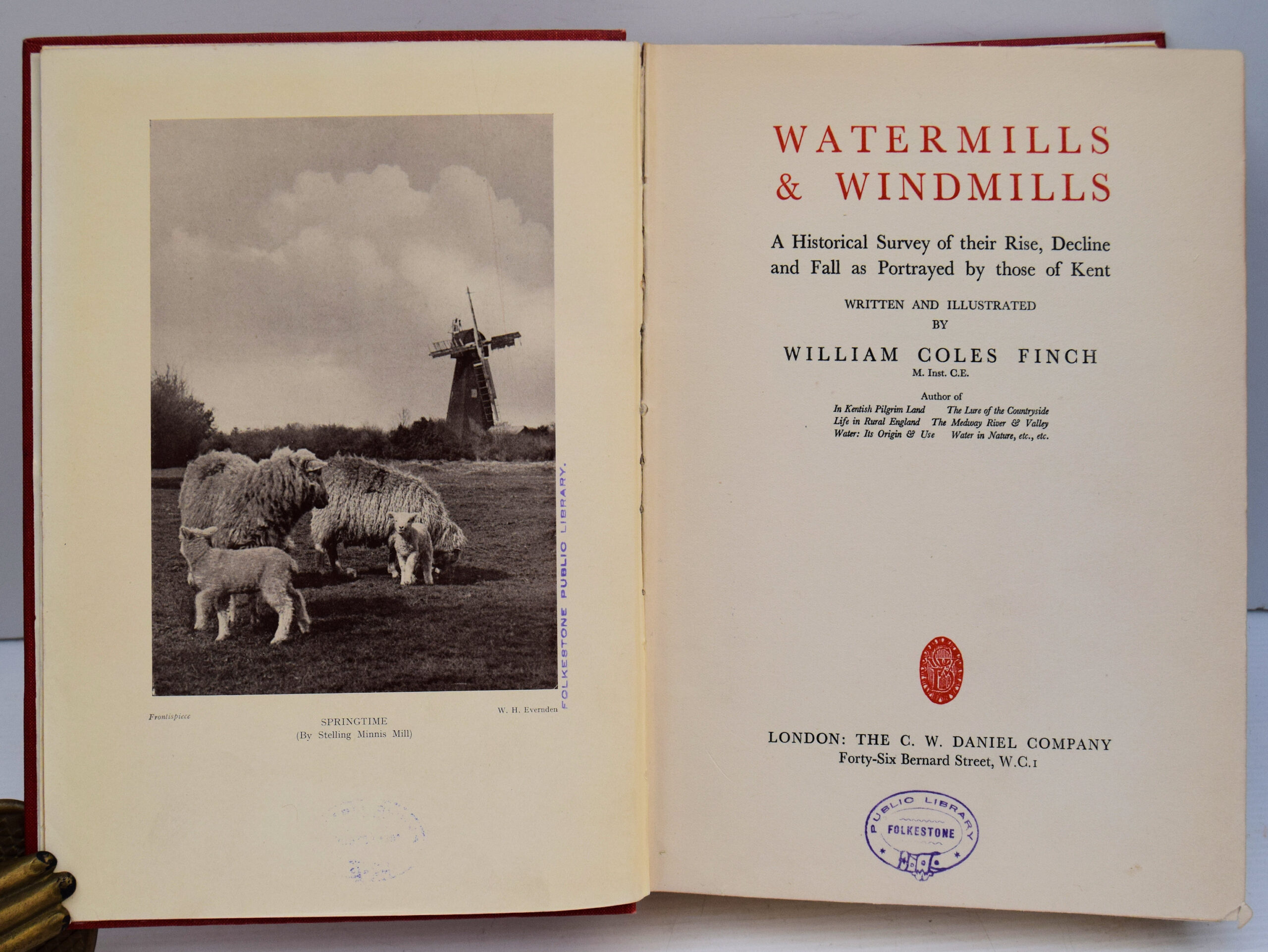 WATERMILLS AND WINDMILLS. A HISTORICAL SURVEY OF THEIR RISE, DECLINE AND FALL AS PORTRAYED BY THOSE OF KENT. - Image 2